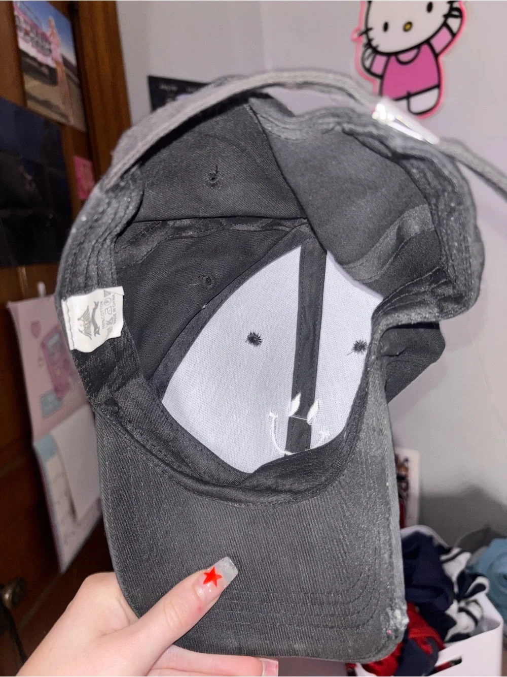 Black Smiley Face Hat